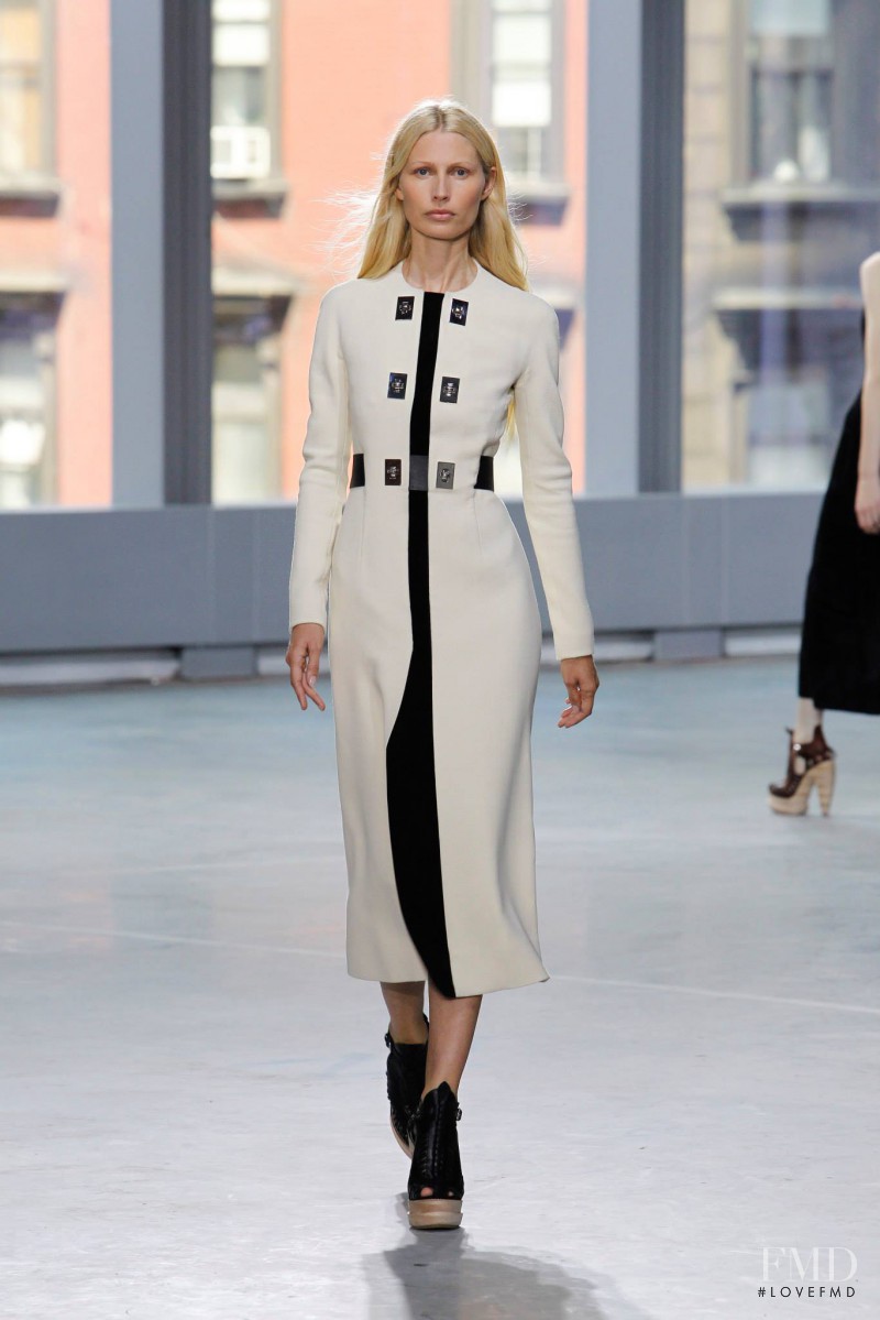 Kirsty Hume featured in  the Proenza Schouler fashion show for Spring/Summer 2014