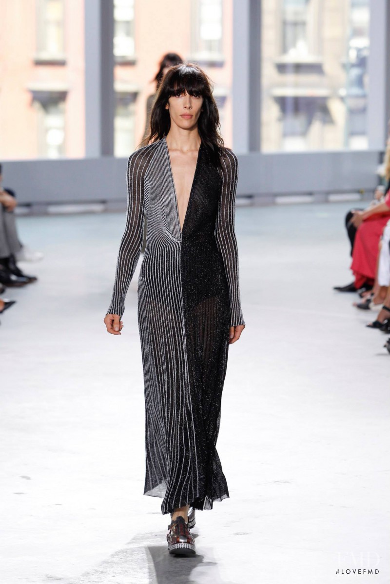 Jamie Bochert featured in  the Proenza Schouler fashion show for Spring/Summer 2014