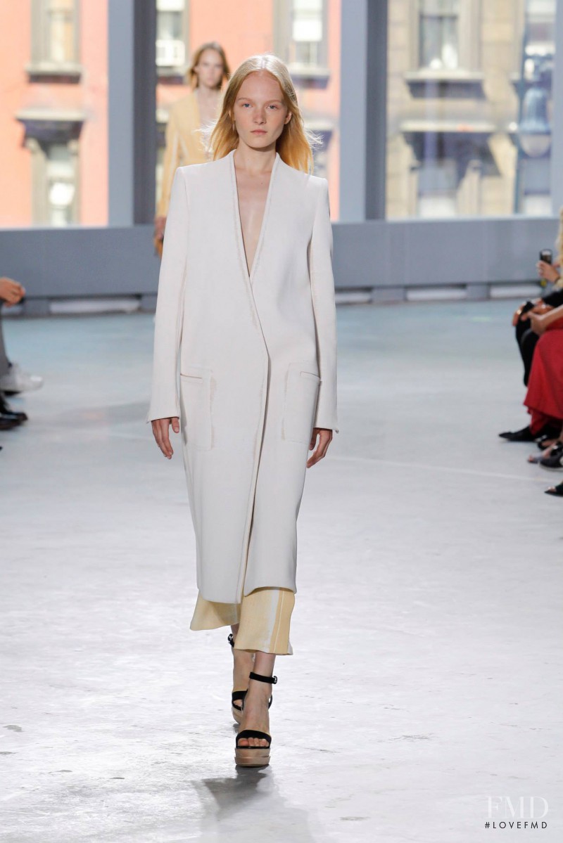 Maja Salamon featured in  the Proenza Schouler fashion show for Spring/Summer 2014