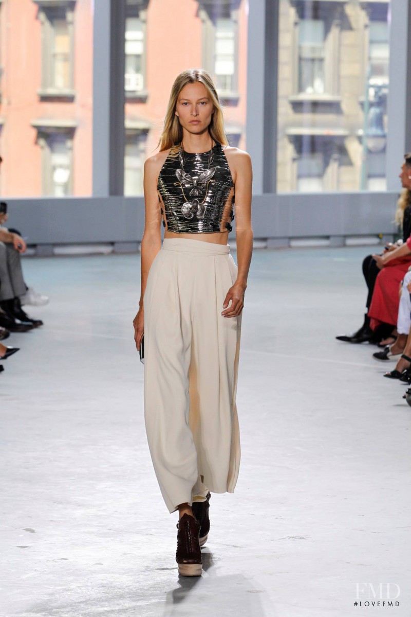Liisa Winkler featured in  the Proenza Schouler fashion show for Spring/Summer 2014