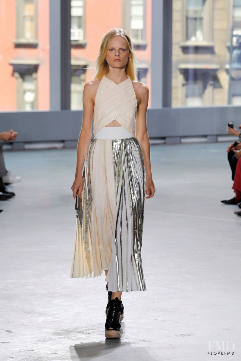 Hanne Gaby Odiele featured in  the Proenza Schouler fashion show for Spring/Summer 2014