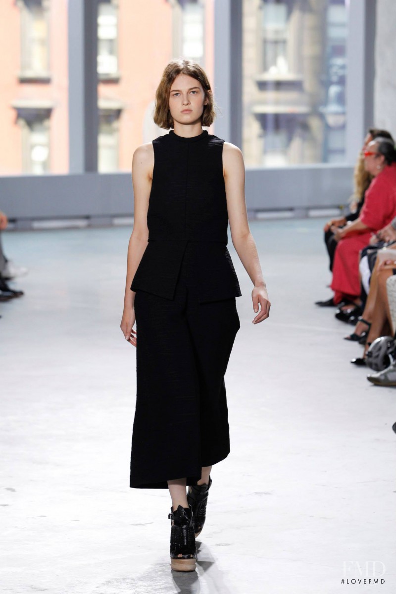 Madison Leyes featured in  the Proenza Schouler fashion show for Spring/Summer 2014