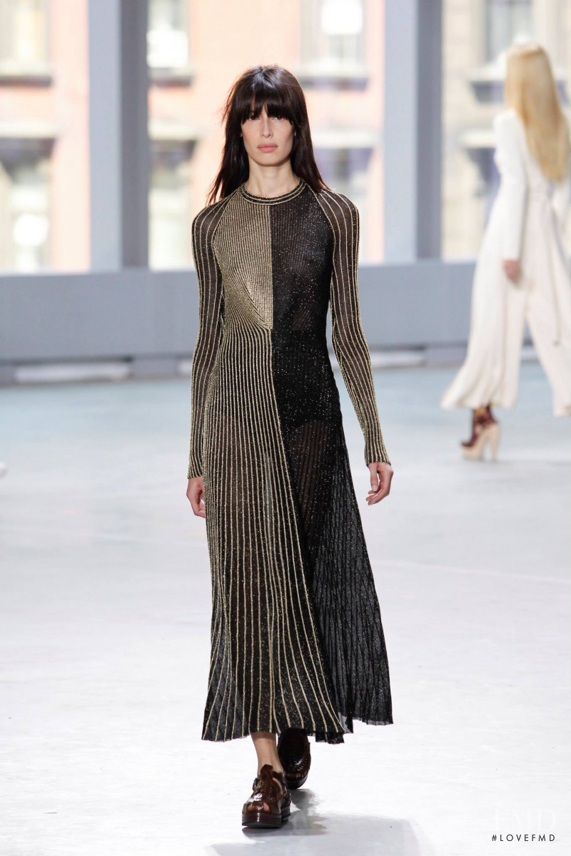 Sabrina Ioffreda featured in  the Proenza Schouler fashion show for Spring/Summer 2014
