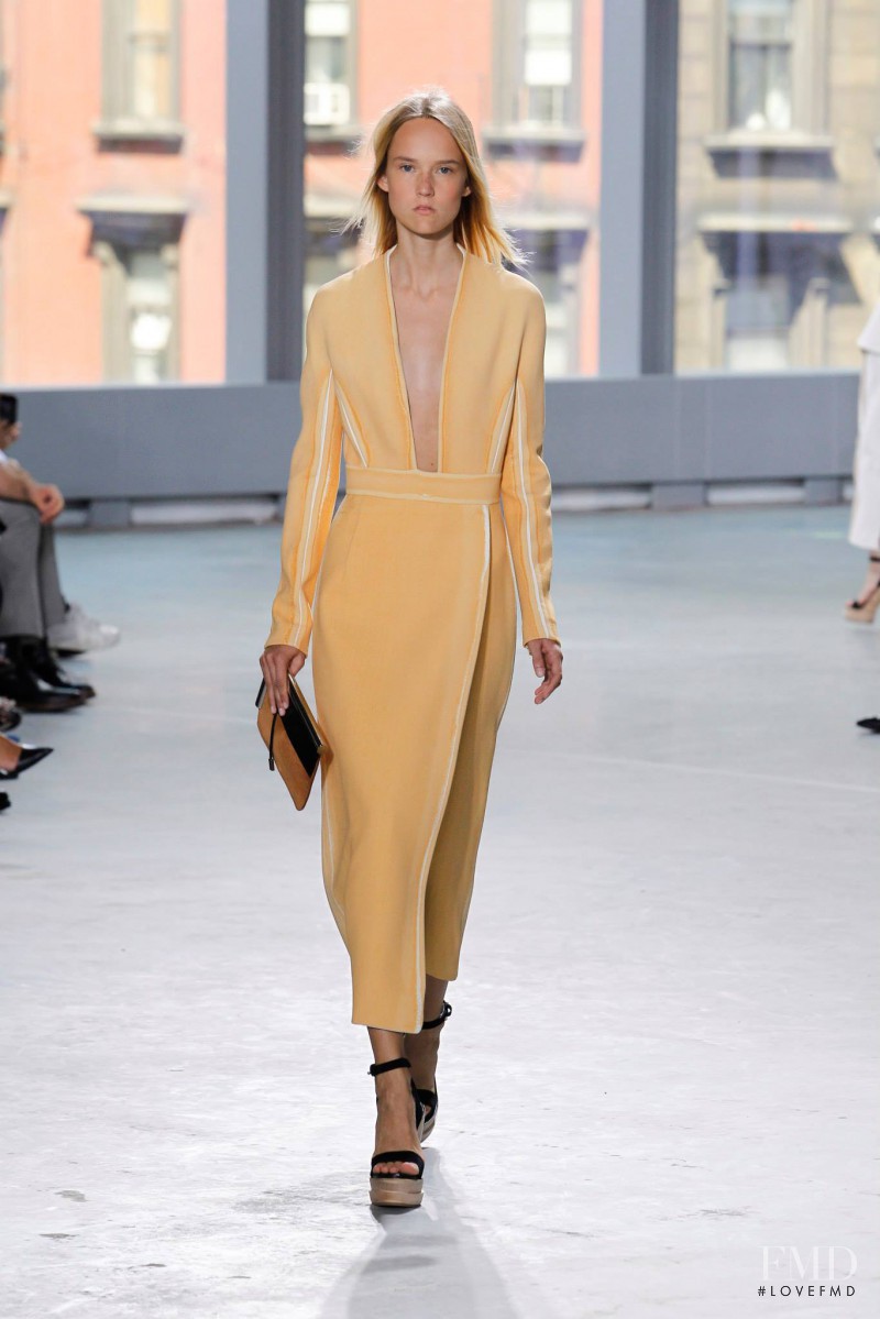 Harleth Kuusik featured in  the Proenza Schouler fashion show for Spring/Summer 2014