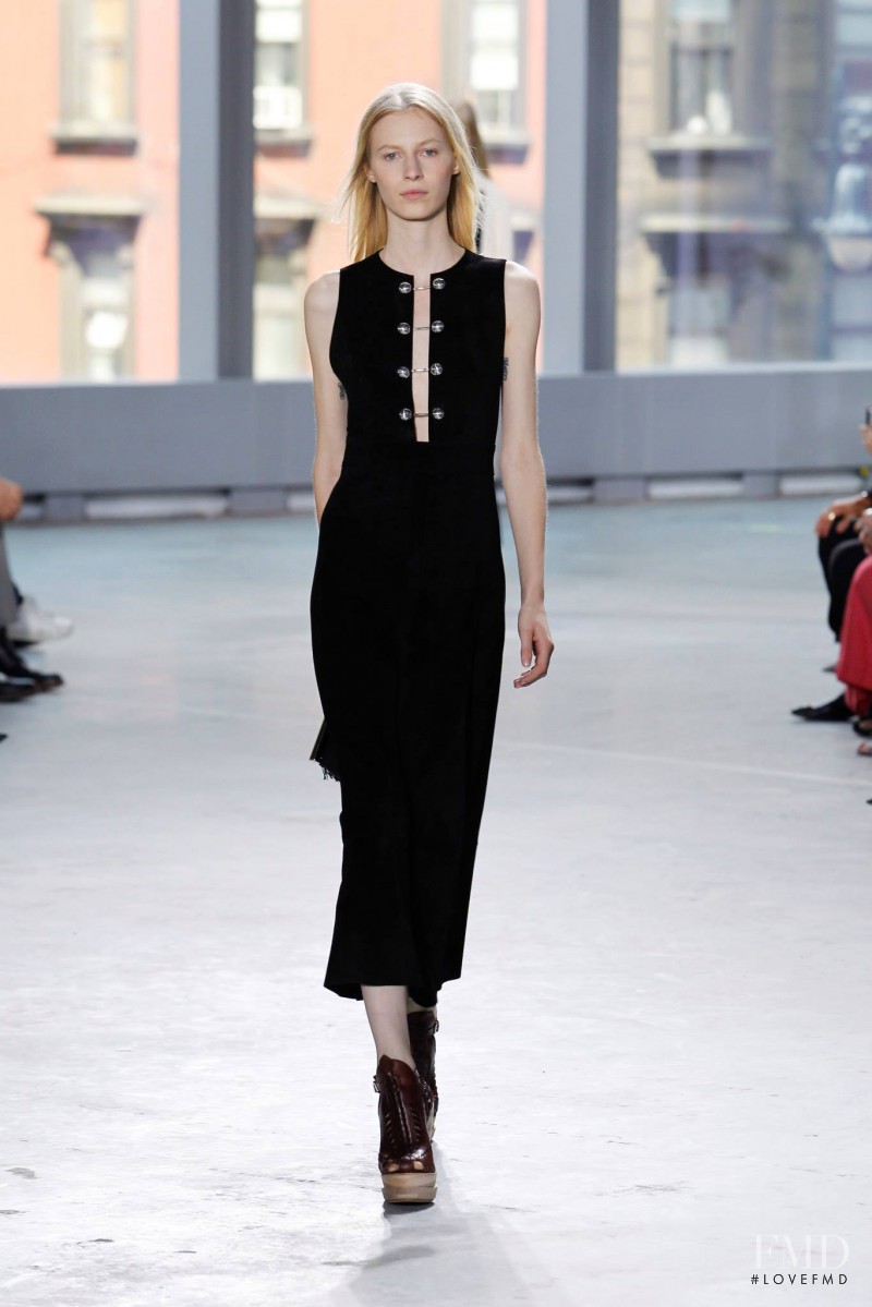 Julia Nobis featured in  the Proenza Schouler fashion show for Spring/Summer 2014