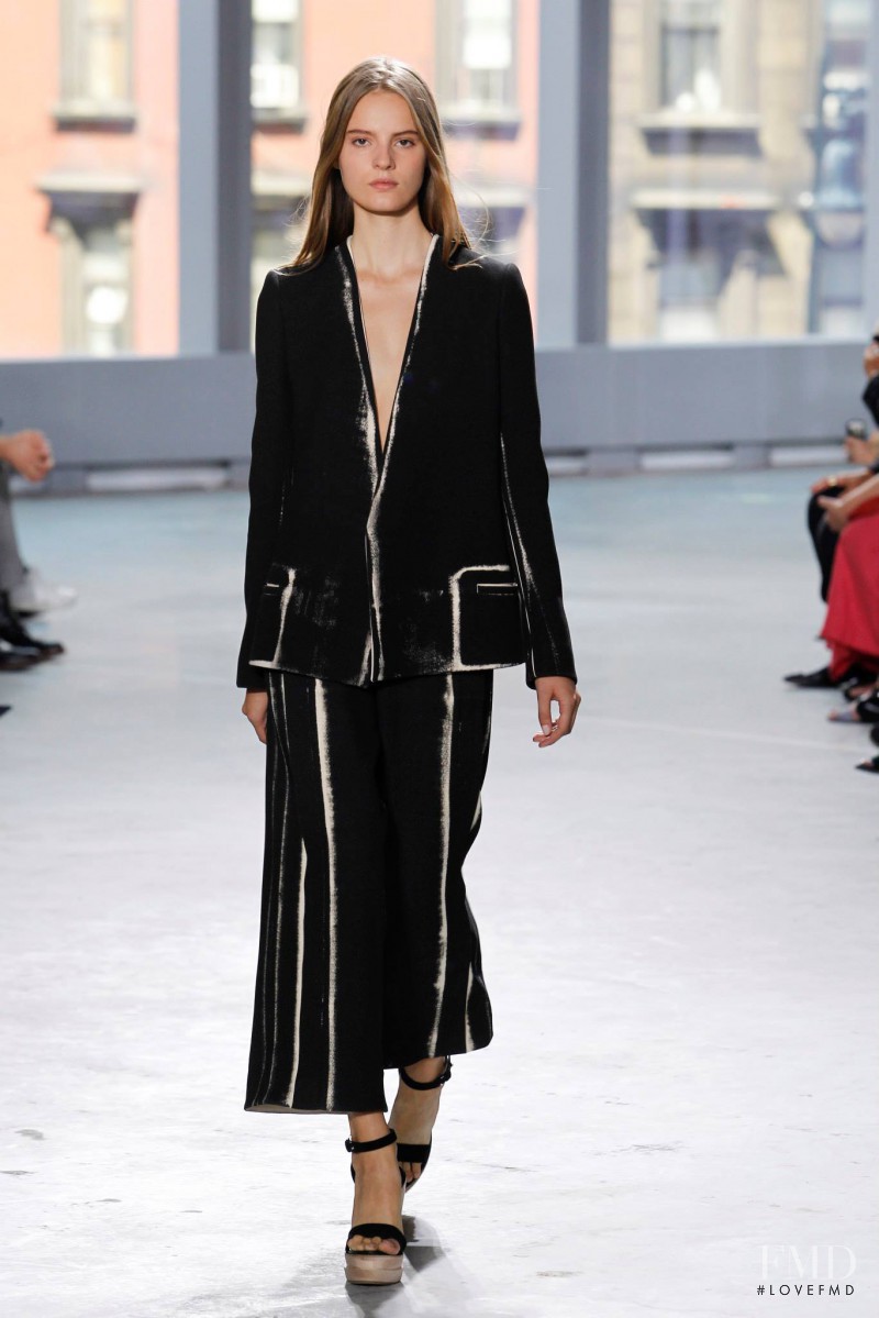 Tilda Lindstam featured in  the Proenza Schouler fashion show for Spring/Summer 2014