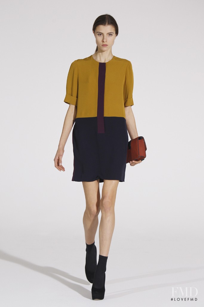 Isaac Lindsay featured in  the Victoria by Victoria Beckham fashion show for Autumn/Winter 2012