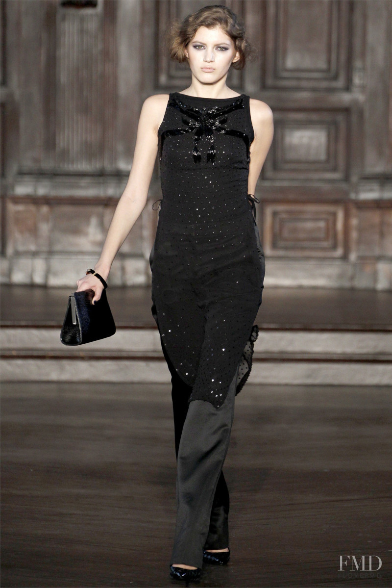 Valery Kaufman featured in  the L\'Wren Scott fashion show for Autumn/Winter 2012