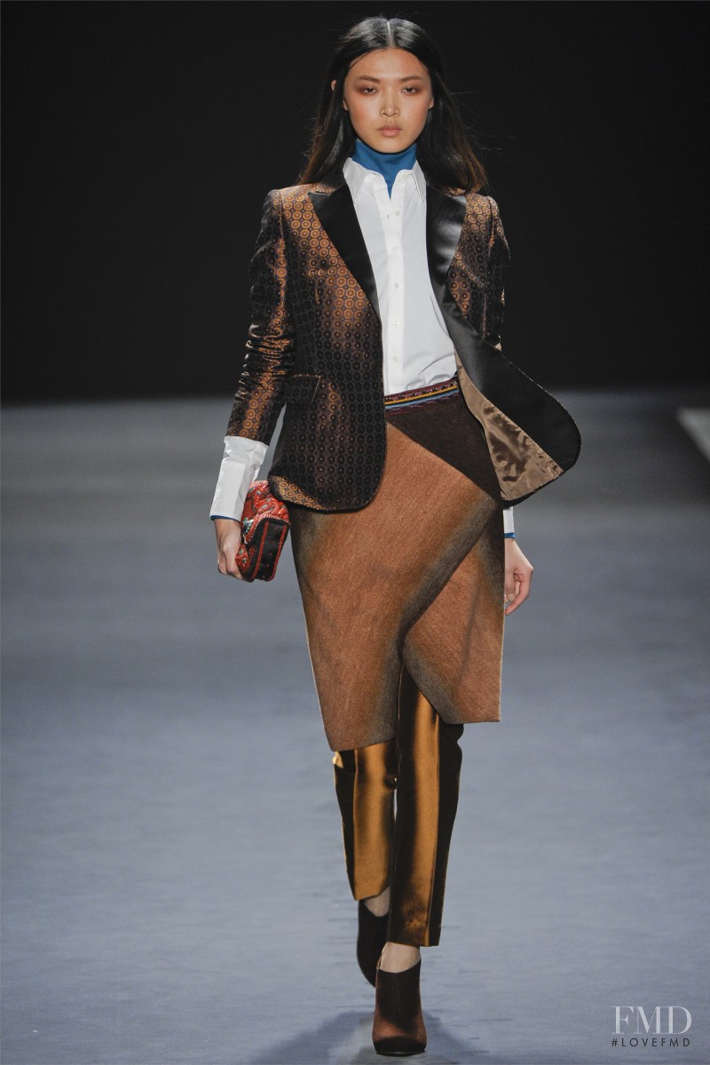 Tian Yi featured in  the Vivienne Tam fashion show for Autumn/Winter 2012