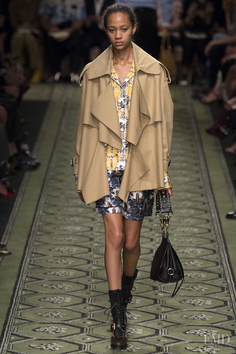 Selena Forrest featured in  the Burberry Prorsum fashion show for Spring/Summer 2017