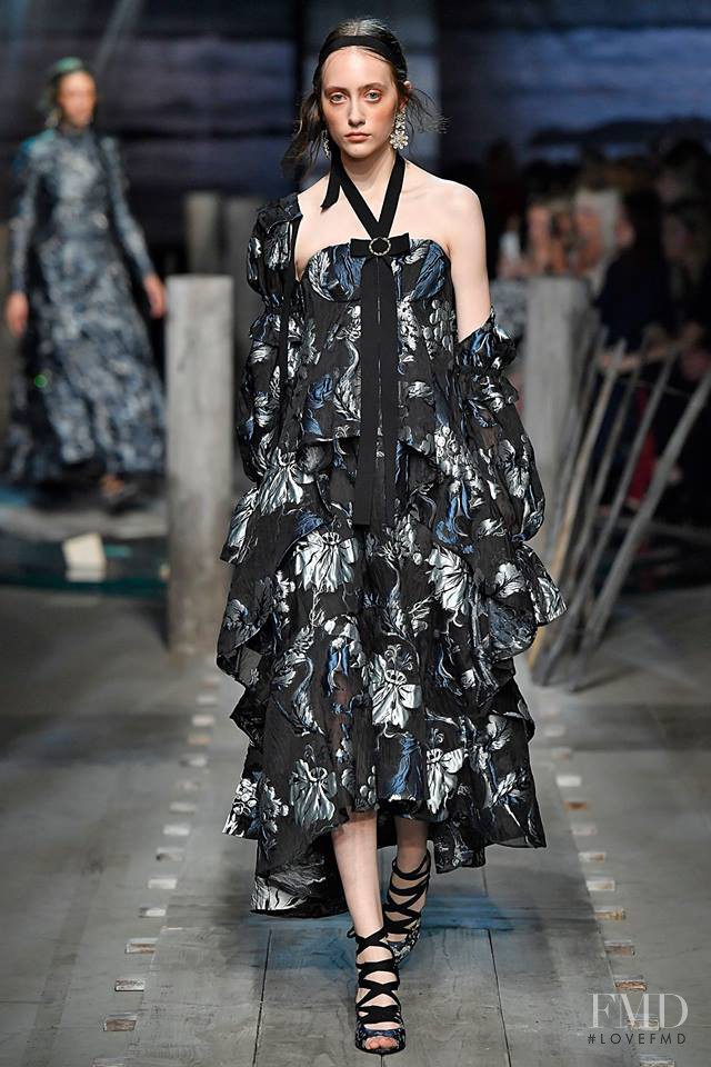 Lia Pavlova featured in  the Erdem fashion show for Spring/Summer 2017