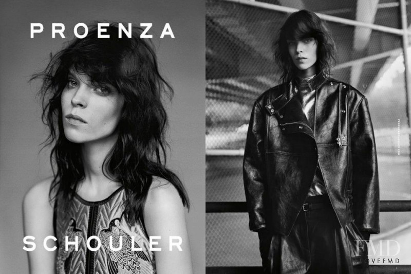 Meghan Collison featured in  the Proenza Schouler advertisement for Autumn/Winter 2012