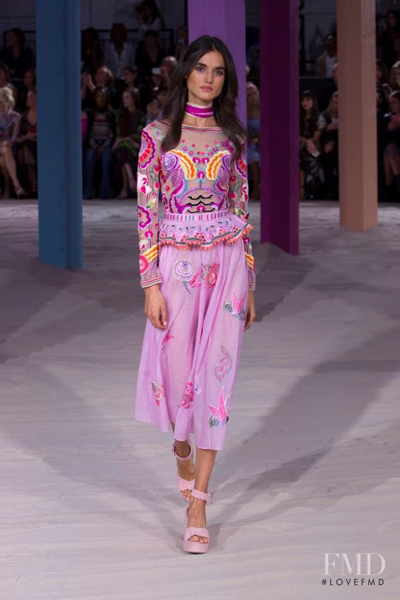 Blanca Padilla featured in  the Temperley London fashion show for Spring/Summer 2017