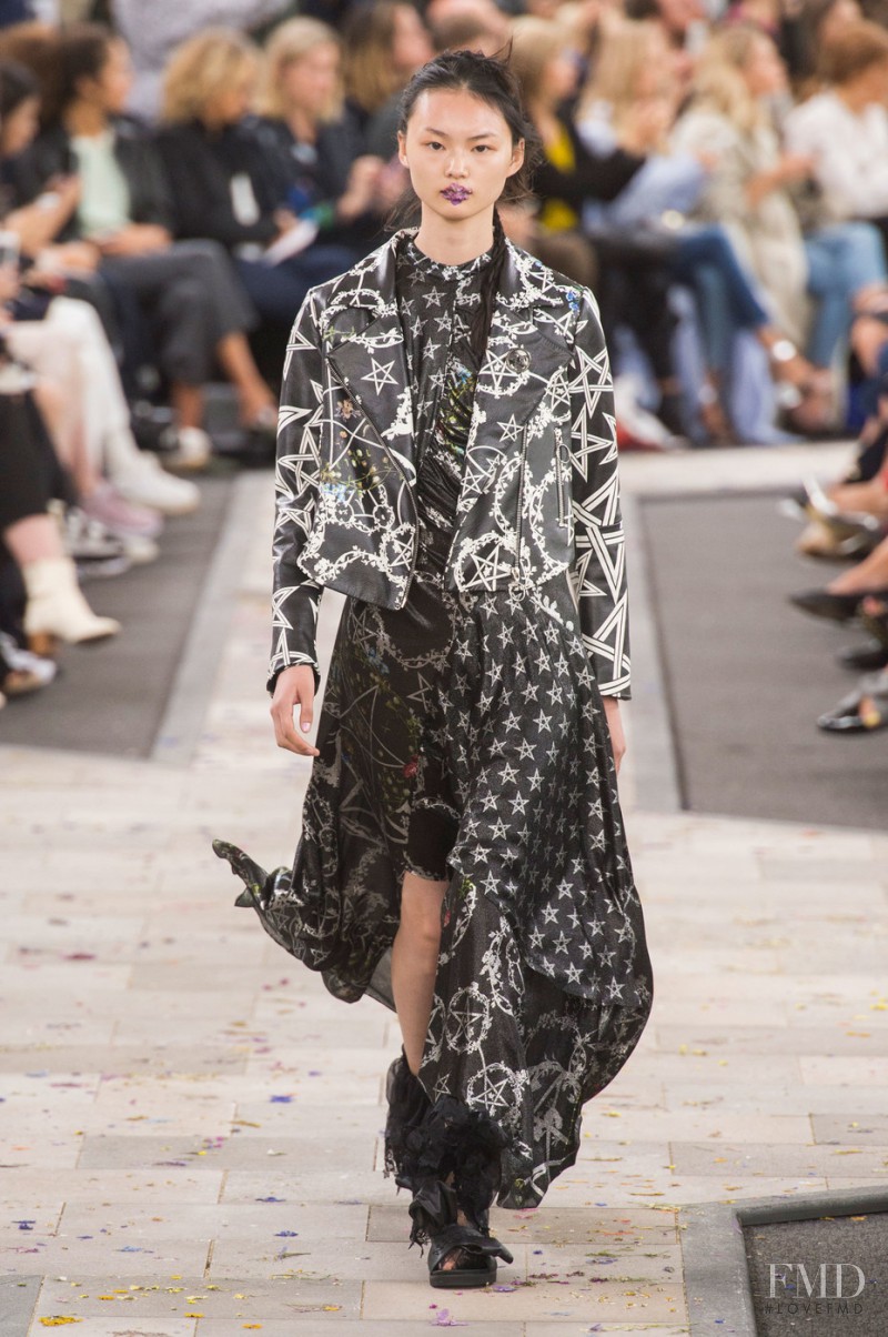 Cong He featured in  the Preen by Thornton Bregazzi fashion show for Spring/Summer 2016