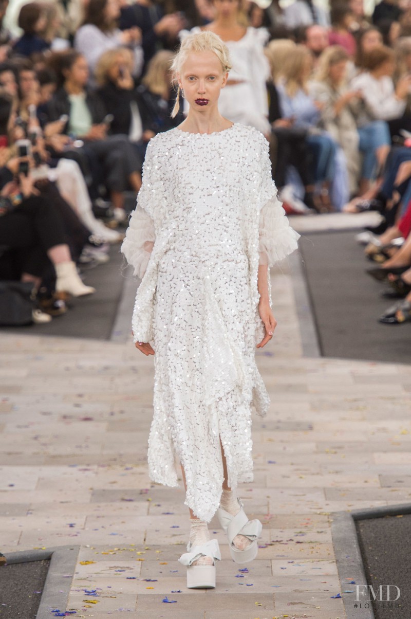 Cheyenne Keuben featured in  the Preen by Thornton Bregazzi fashion show for Spring/Summer 2016