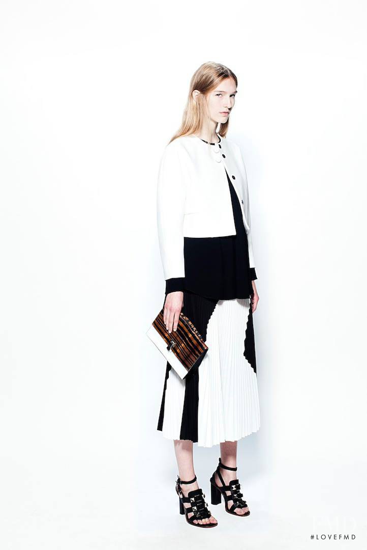 Manuela Frey featured in  the Proenza Schouler fashion show for Pre-Spring 2014