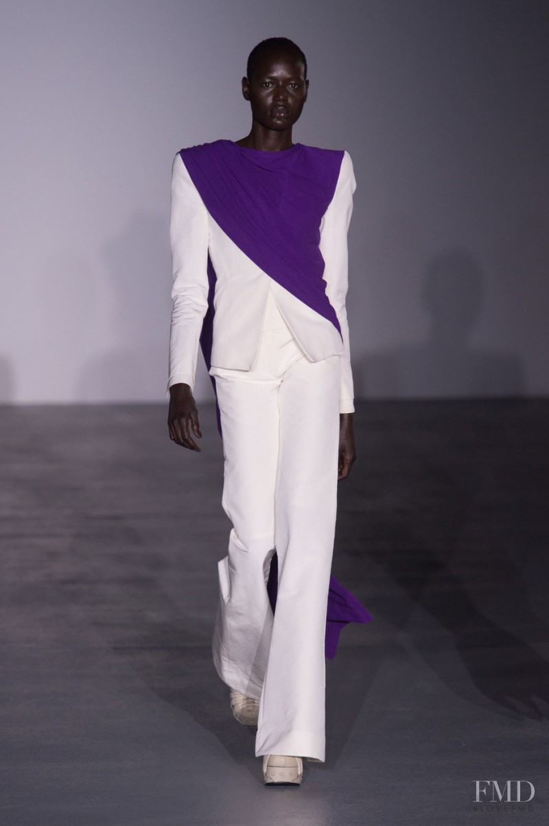 Ajak Deng featured in  the Gareth Pugh fashion show for Spring/Summer 2017