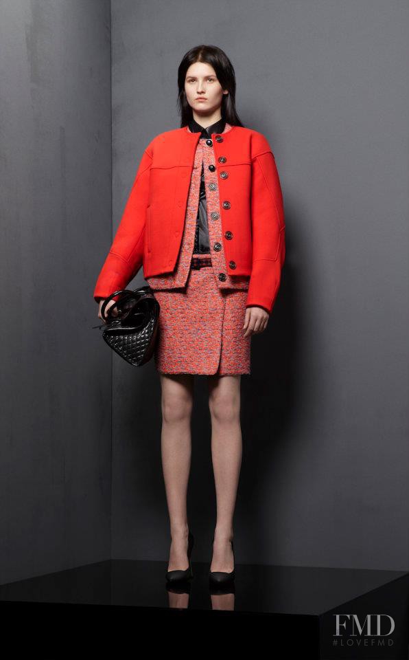 Katlin Aas featured in  the Proenza Schouler fashion show for Pre-Fall 2012