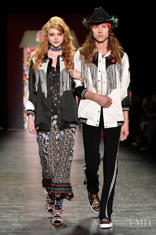 Madison Stubbington featured in  the Anna Sui fashion show for Spring/Summer 2017