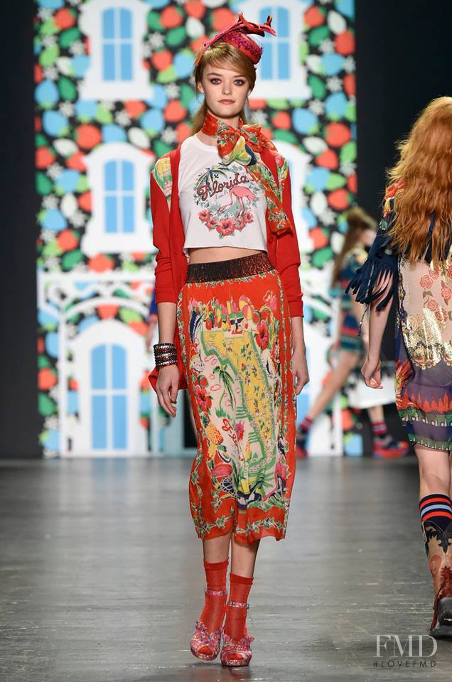 Willow Hand featured in  the Anna Sui fashion show for Spring/Summer 2017