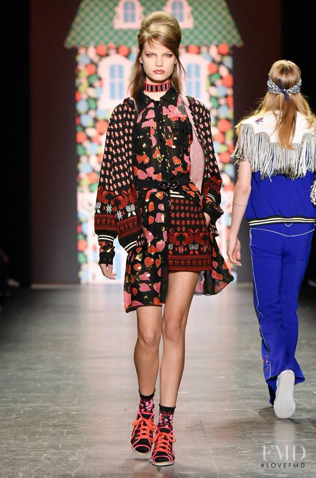 Faretta Radic featured in  the Anna Sui fashion show for Spring/Summer 2017