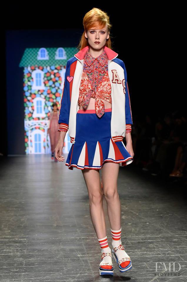 Kiki Willems featured in  the Anna Sui fashion show for Spring/Summer 2017