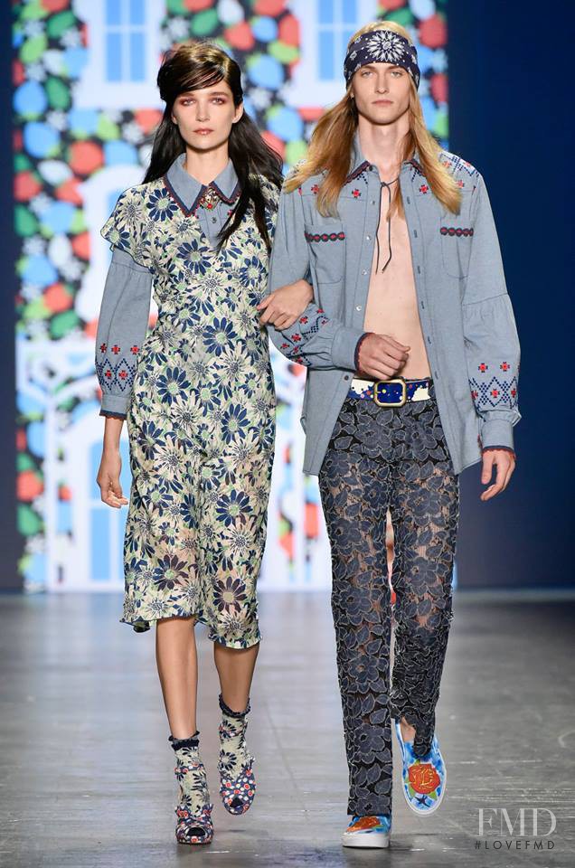 Janice Alida featured in  the Anna Sui fashion show for Spring/Summer 2017