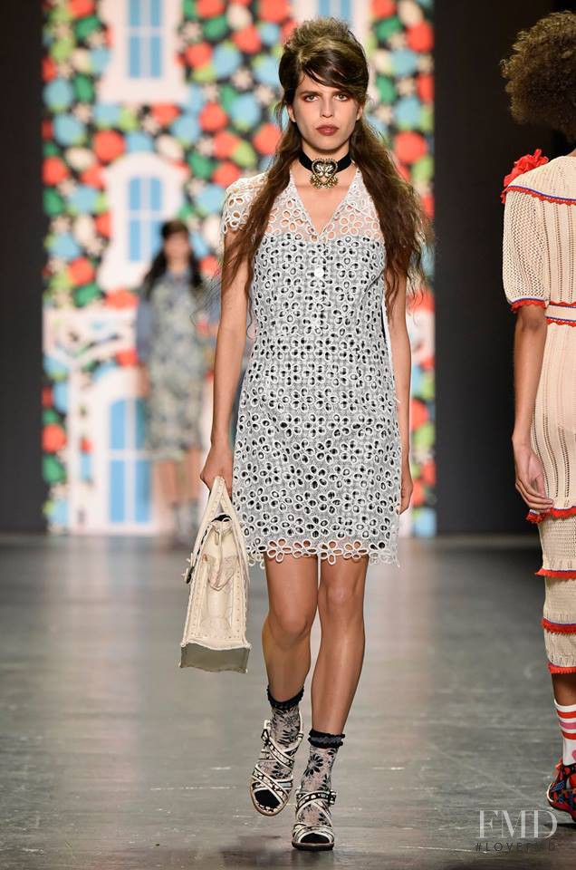 Hayett McCarthy featured in  the Anna Sui fashion show for Spring/Summer 2017