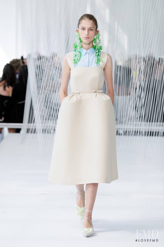 Sabina Lobova featured in  the Delpozo fashion show for Spring/Summer 2016