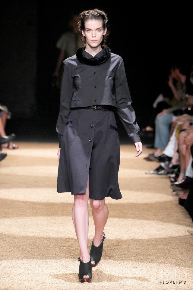 Meghan Collison featured in  the Proenza Schouler fashion show for Spring/Summer 2012