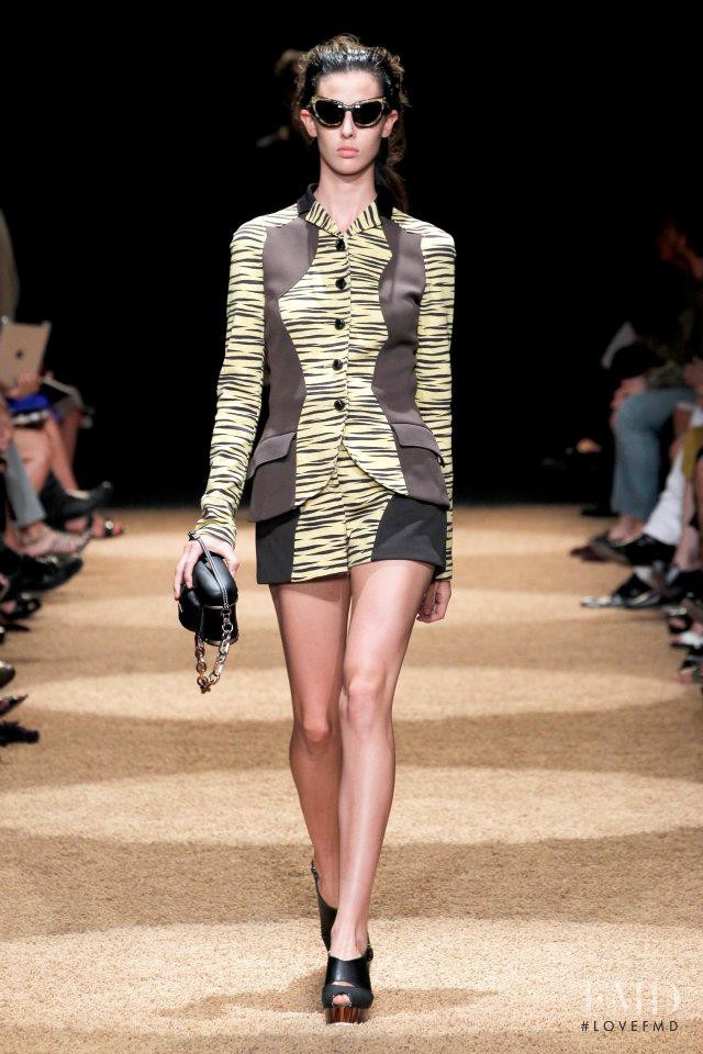 Ruby Aldridge featured in  the Proenza Schouler fashion show for Spring/Summer 2012