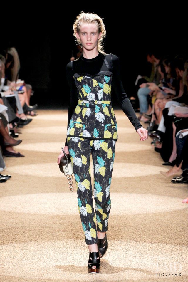 Emily Baker featured in  the Proenza Schouler fashion show for Spring/Summer 2012
