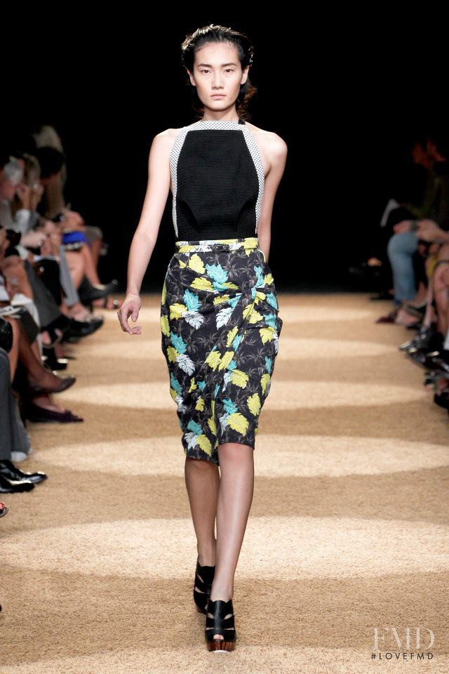 Jia Jing featured in  the Proenza Schouler fashion show for Spring/Summer 2012