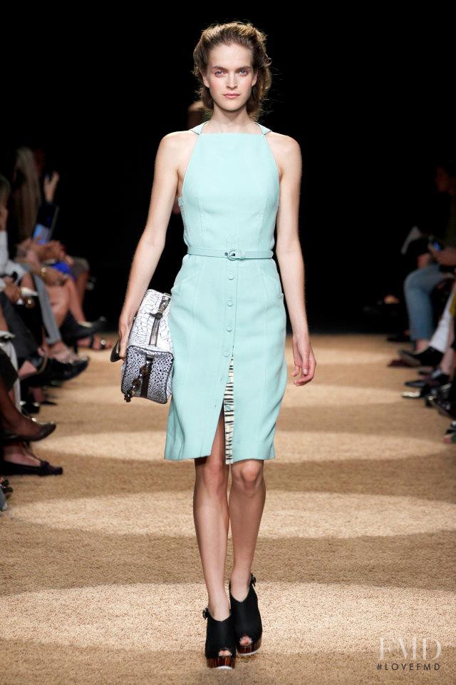Mirte Maas featured in  the Proenza Schouler fashion show for Spring/Summer 2012