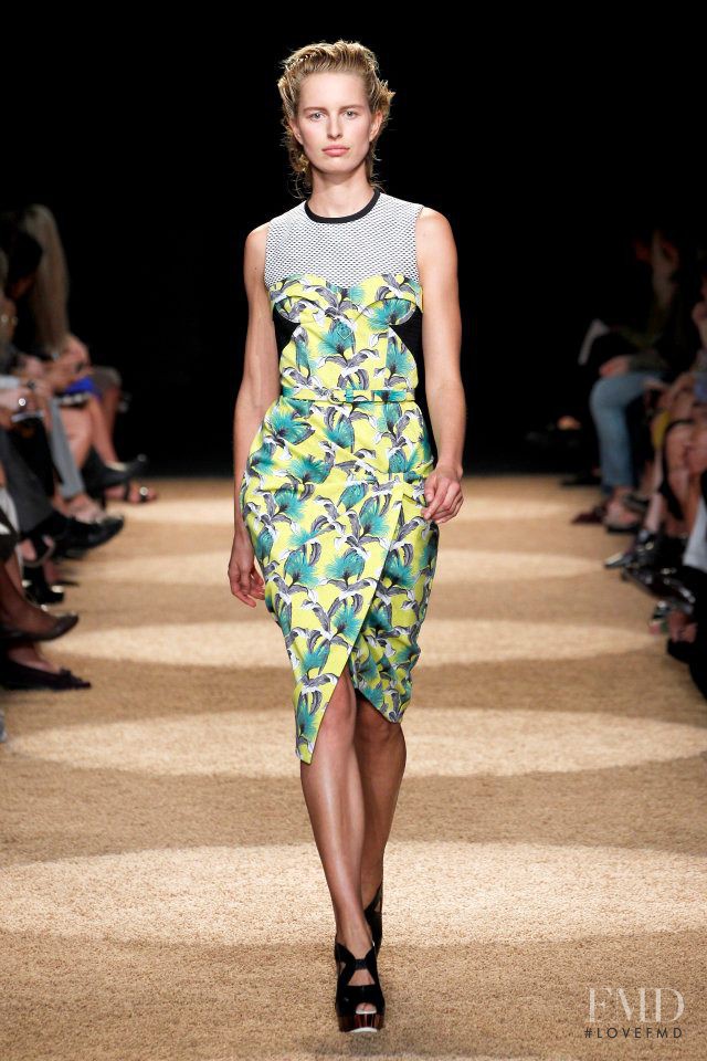 Karolina Kurkova featured in  the Proenza Schouler fashion show for Spring/Summer 2012