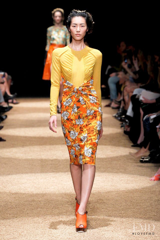 Liu Wen featured in  the Proenza Schouler fashion show for Spring/Summer 2012