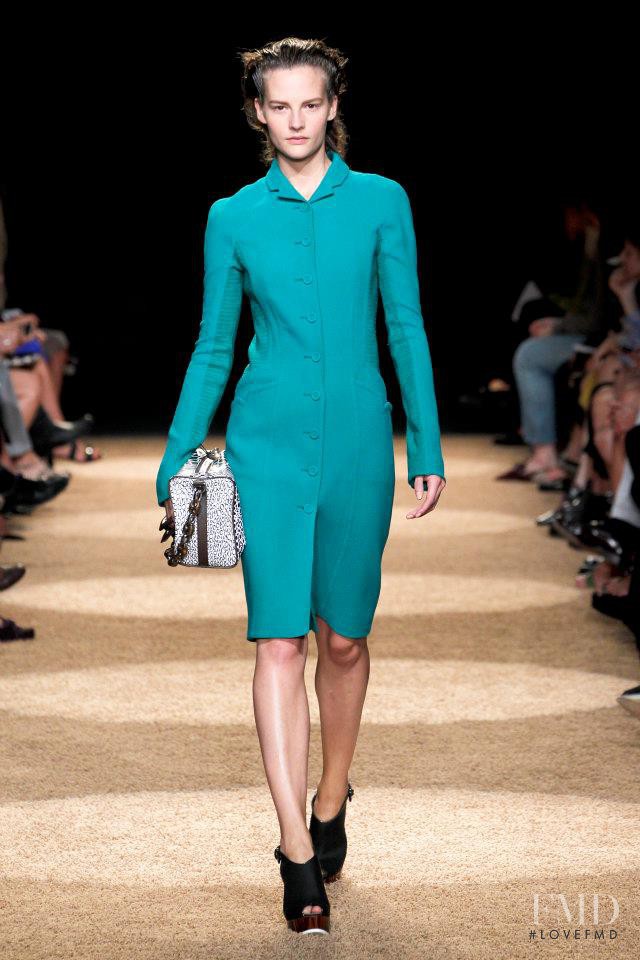 Sara Blomqvist featured in  the Proenza Schouler fashion show for Spring/Summer 2012