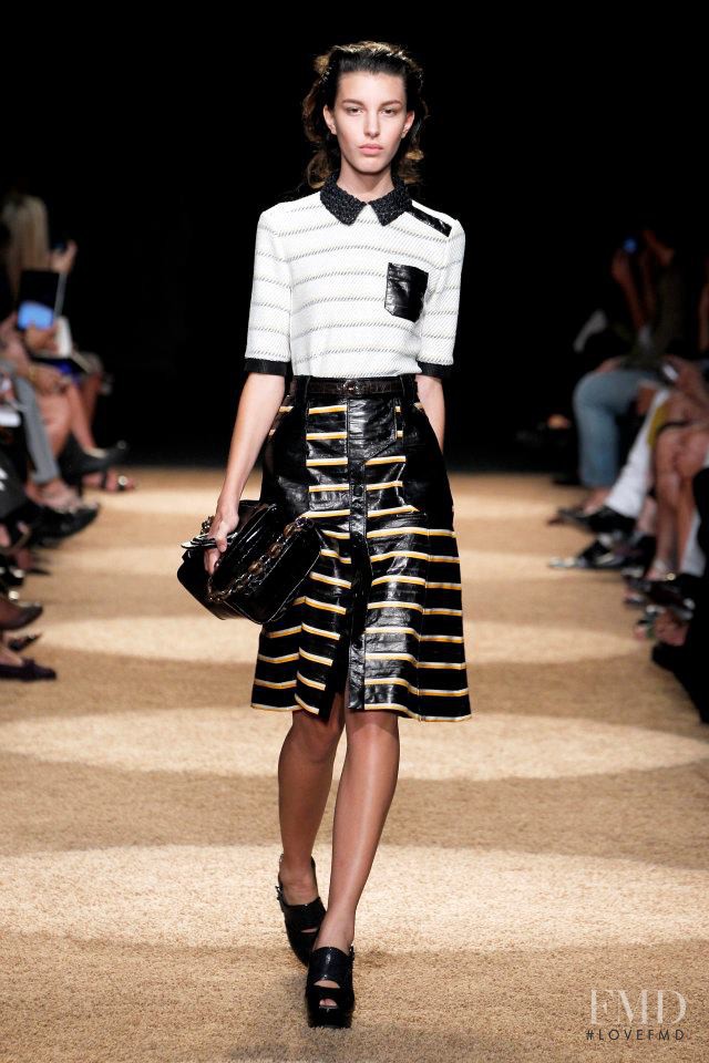Kate King featured in  the Proenza Schouler fashion show for Spring/Summer 2012