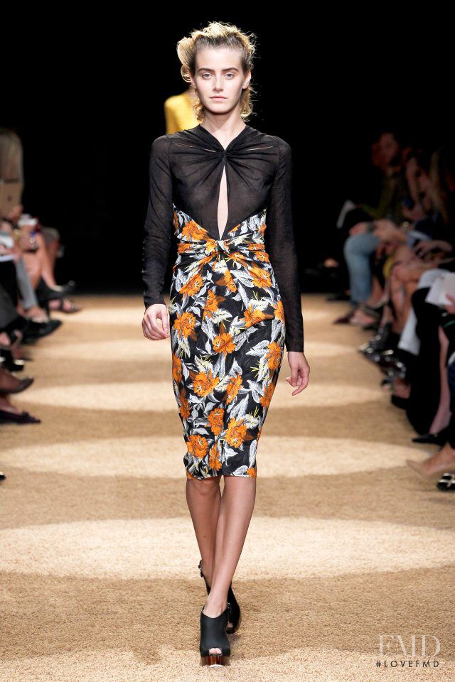Kori Richardson featured in  the Proenza Schouler fashion show for Spring/Summer 2012