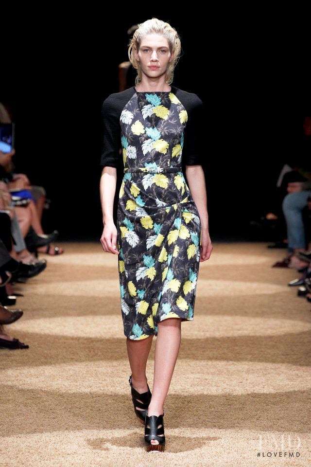 Aline Weber featured in  the Proenza Schouler fashion show for Spring/Summer 2012