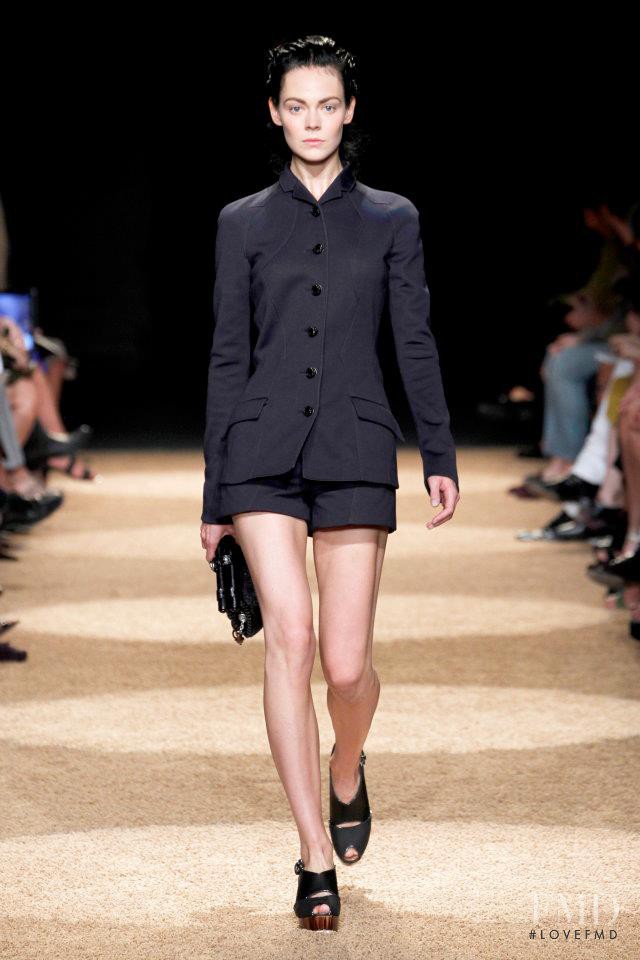 Kinga Rajzak featured in  the Proenza Schouler fashion show for Spring/Summer 2012