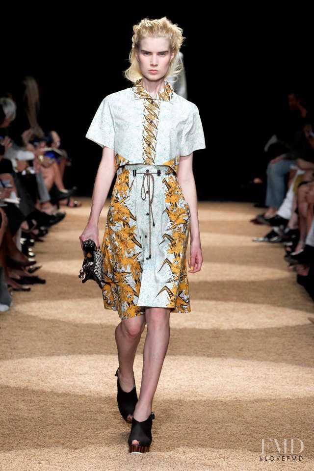 Elsa Sylvan featured in  the Proenza Schouler fashion show for Spring/Summer 2012