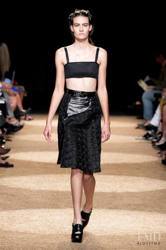 Maria Bradley featured in  the Proenza Schouler fashion show for Spring/Summer 2012