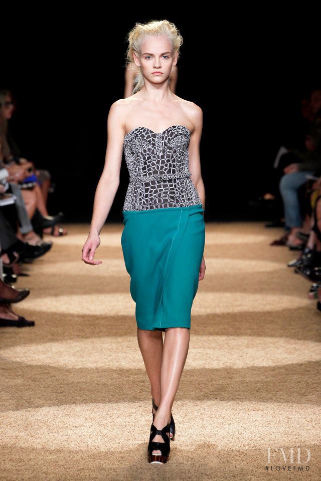 Ginta Lapina featured in  the Proenza Schouler fashion show for Spring/Summer 2012