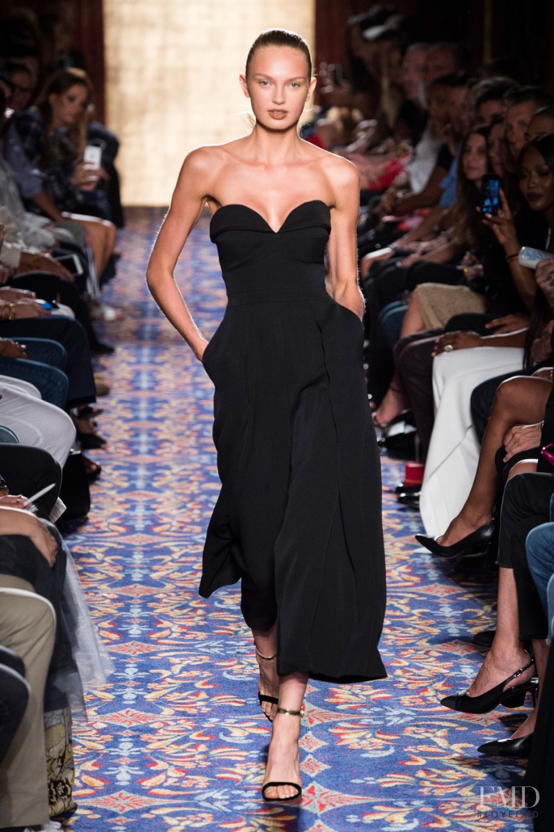 Romee Strijd featured in  the Brandon Maxwell fashion show for Spring/Summer 2017