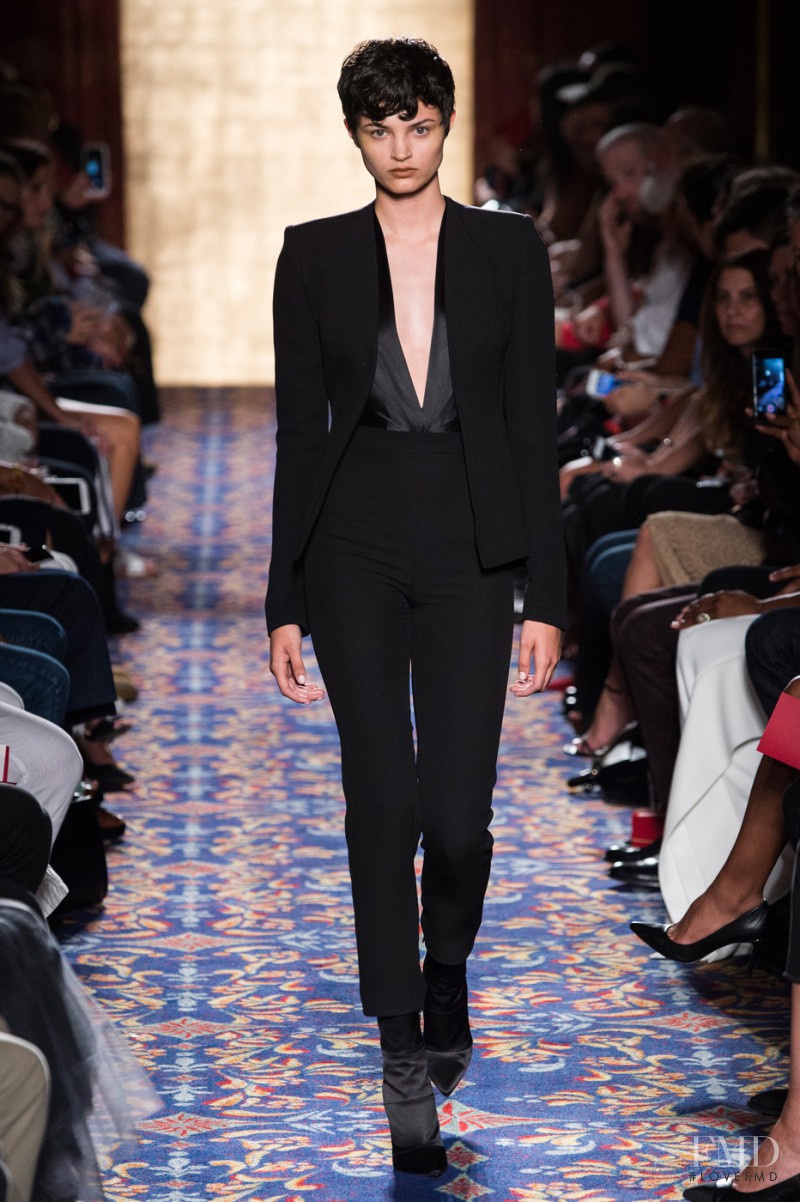 Isabella Emmack featured in  the Brandon Maxwell fashion show for Spring/Summer 2017