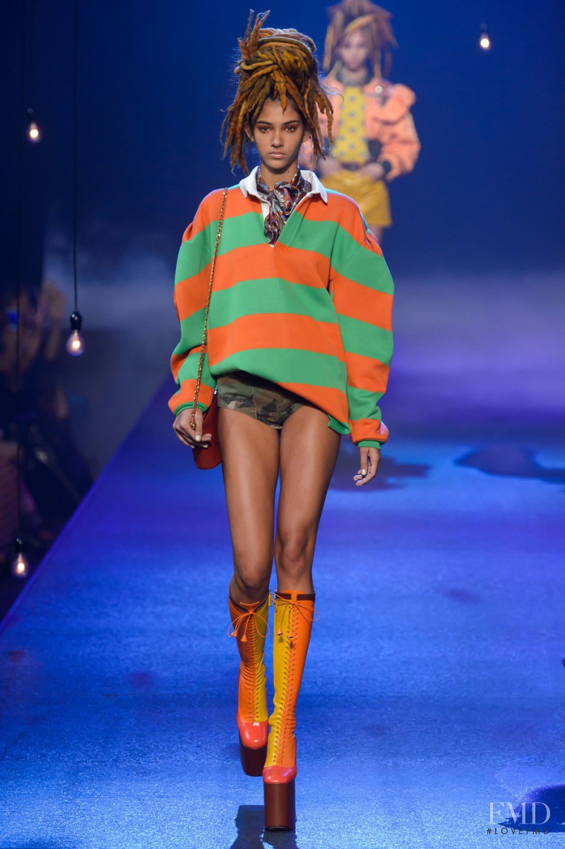 Brittany Noon featured in  the Marc Jacobs fashion show for Spring/Summer 2017