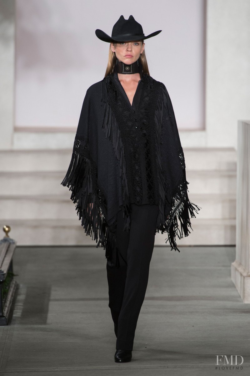 Sasha Pivovarova featured in  the Ralph Lauren Collection fashion show for Spring/Summer 2017