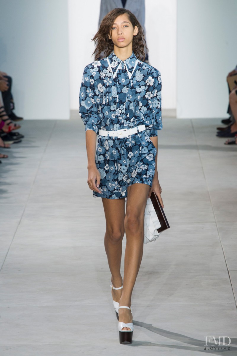 Yasmin Wijnaldum featured in  the Michael Kors Collection fashion show for Spring/Summer 2017