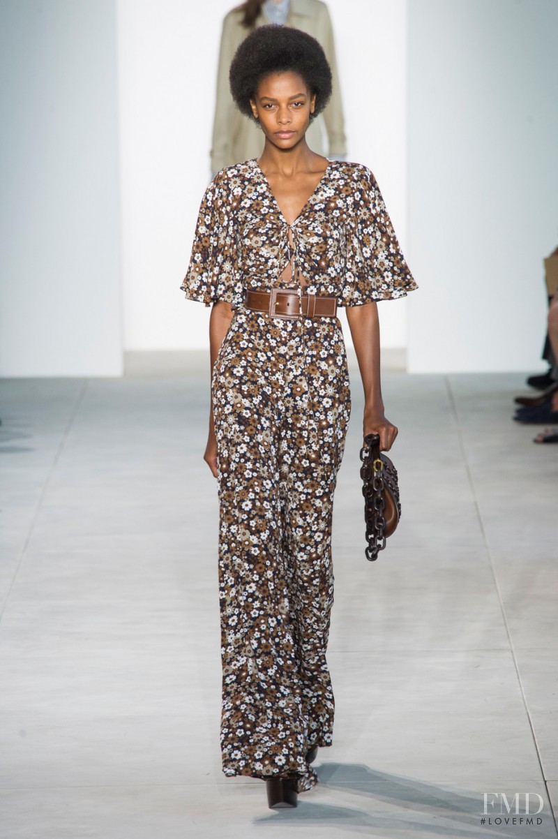 Karly Loyce featured in  the Michael Kors Collection fashion show for Spring/Summer 2017